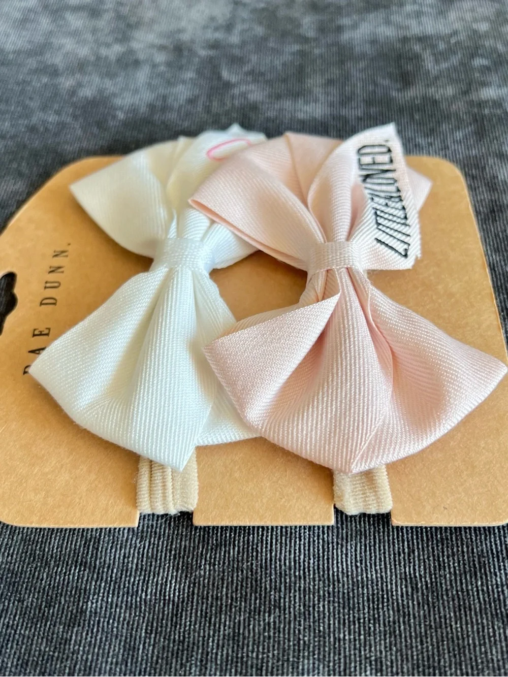 NWT Rae Dunn Embroidered Bow Headbands Pack of 2